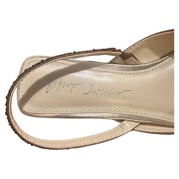 Betsey Johnson Beaded Animal Print Slingback Flats – Sparkle Statement | NWOT | - Picture 4 of 4